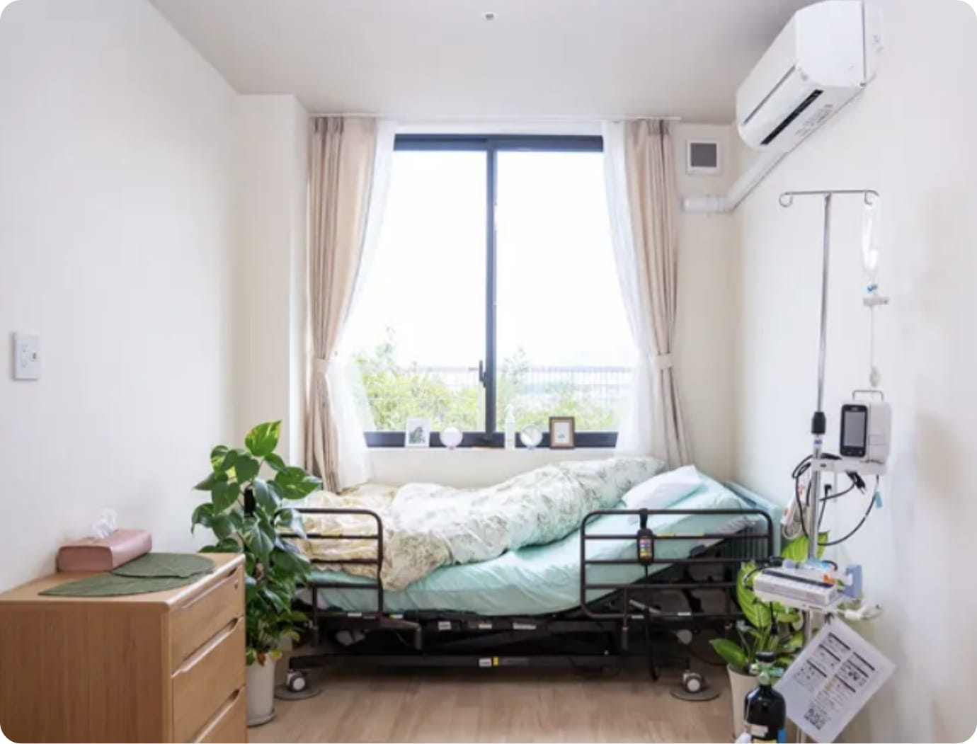 プライバシーが守られる個室