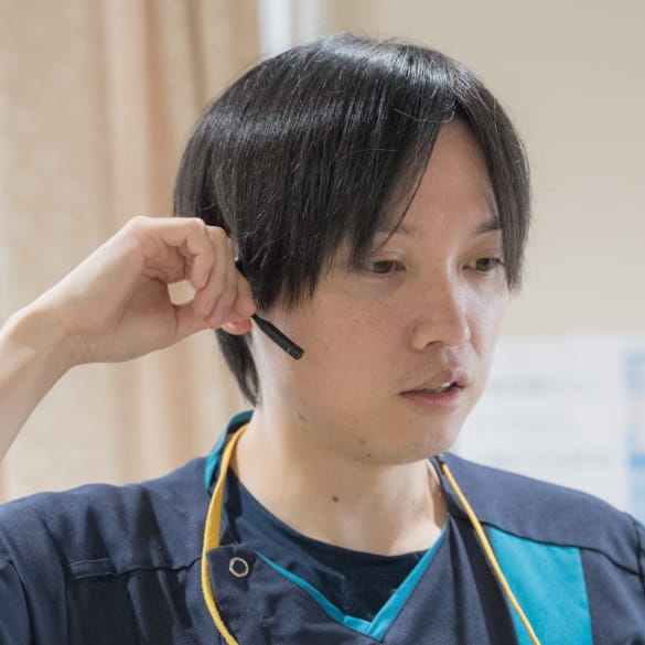 骨伝導型インカムでの情報共有